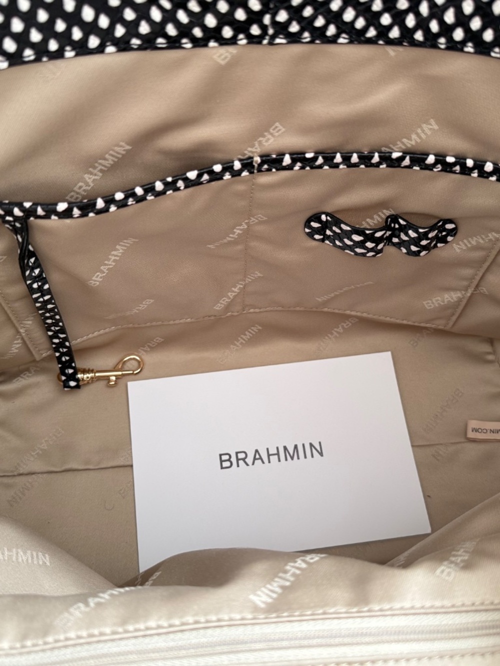 Brahmin Melora bag in Black and White - "Everlasting Glorieta" NWT - Picture 7 of 13